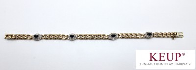 Goldenes Cabochon-Armband