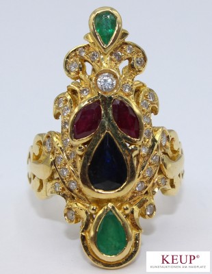Damenring - Gelbgold gest. 750