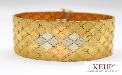 Armband - tricolor gest. 750