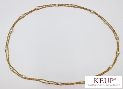 Halskette - Gelbgold gest. 750