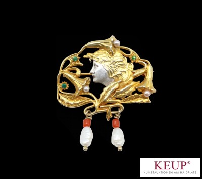 Bild Jugendstilbrosche