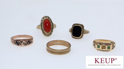 Bild Lot goldene Ringe