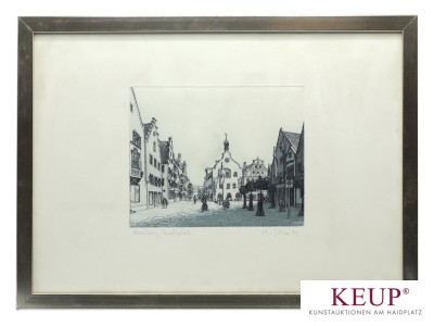 Paar Radierungen - Manfred Sillner (1937)