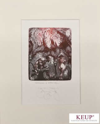 Bild Radierung - Albin Brunovsky (1935-1997)