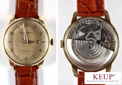 Bild Goldene Armbanduhr - Marke IWC